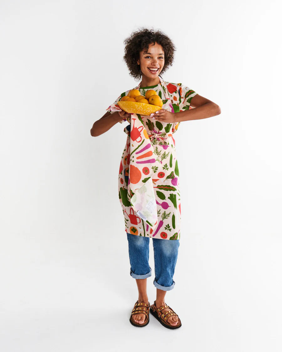 Kip and Co Stephanie's Harvest apron - harvest print detail
