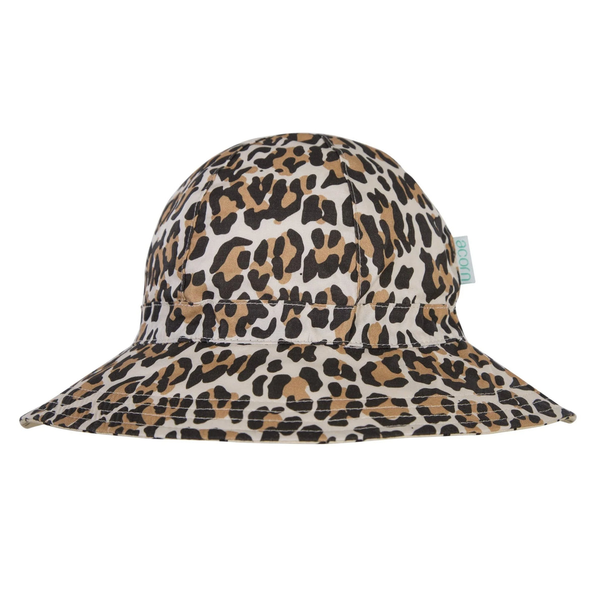 Acorn Leopard Wide Brim Hat - product flatlay