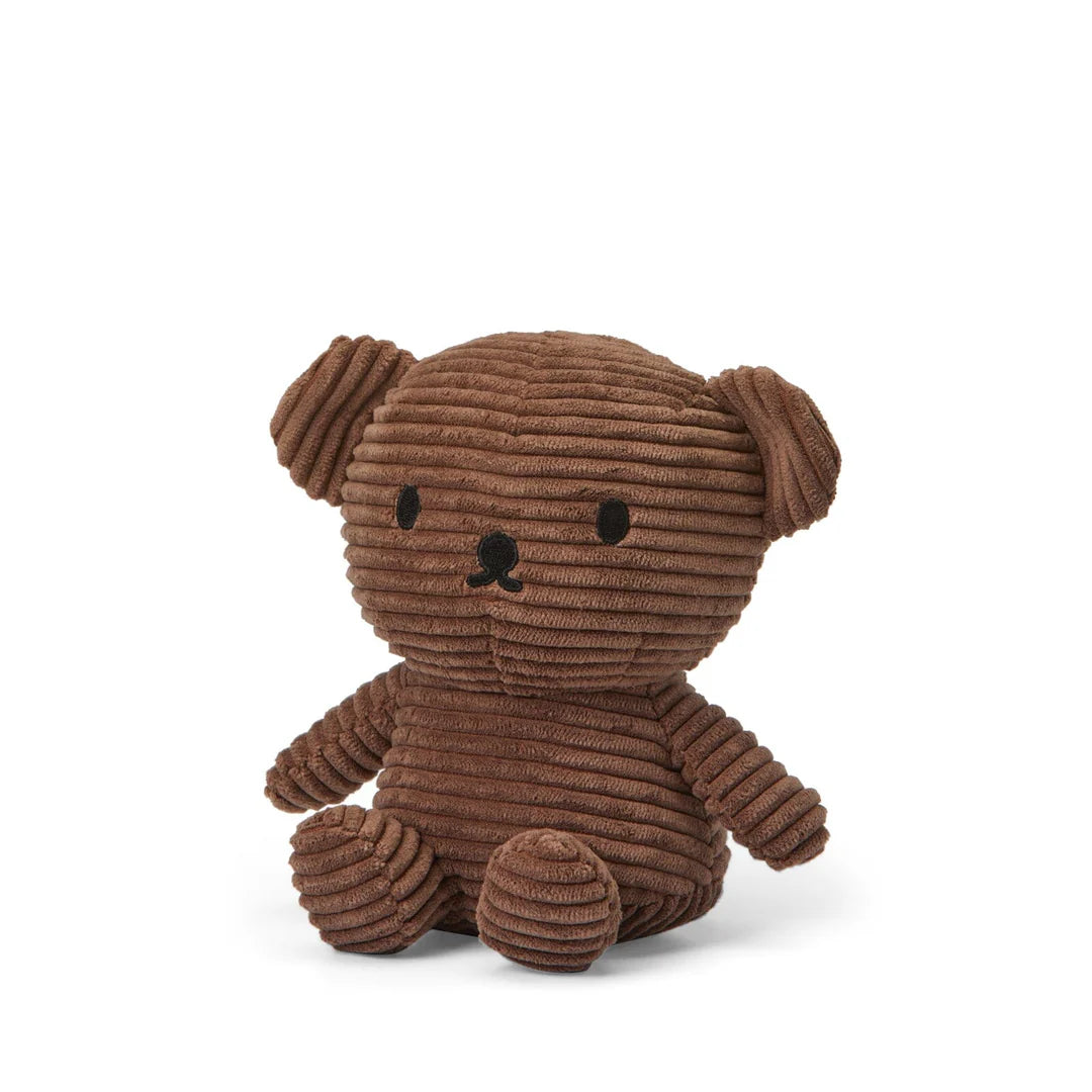 Miffy Boris Bear Corduroy Brown - corduroy texture detail