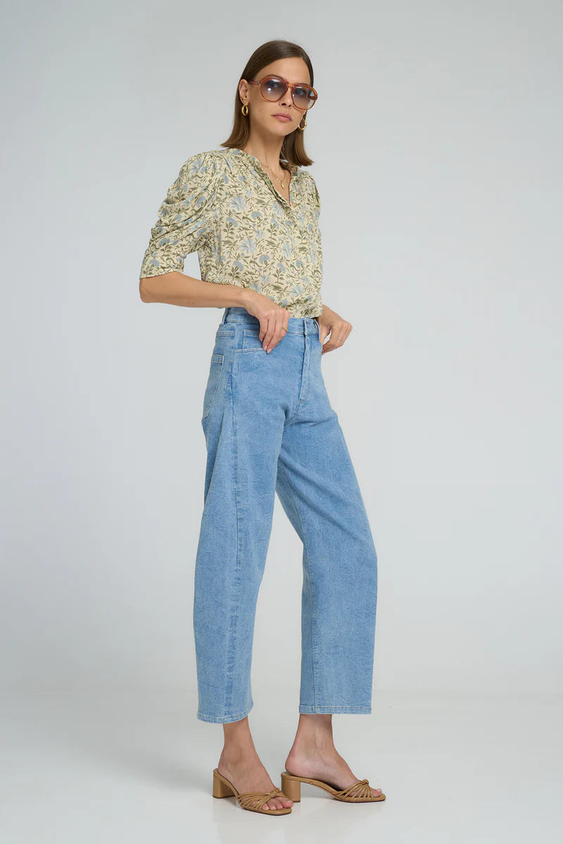 Lilya Guildford Denim Jean pale blue - lifestyle styled