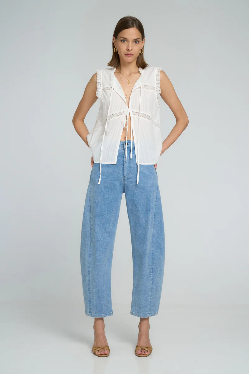 Lilya Guildford Denim Jean Pale Blue - product flatlay
