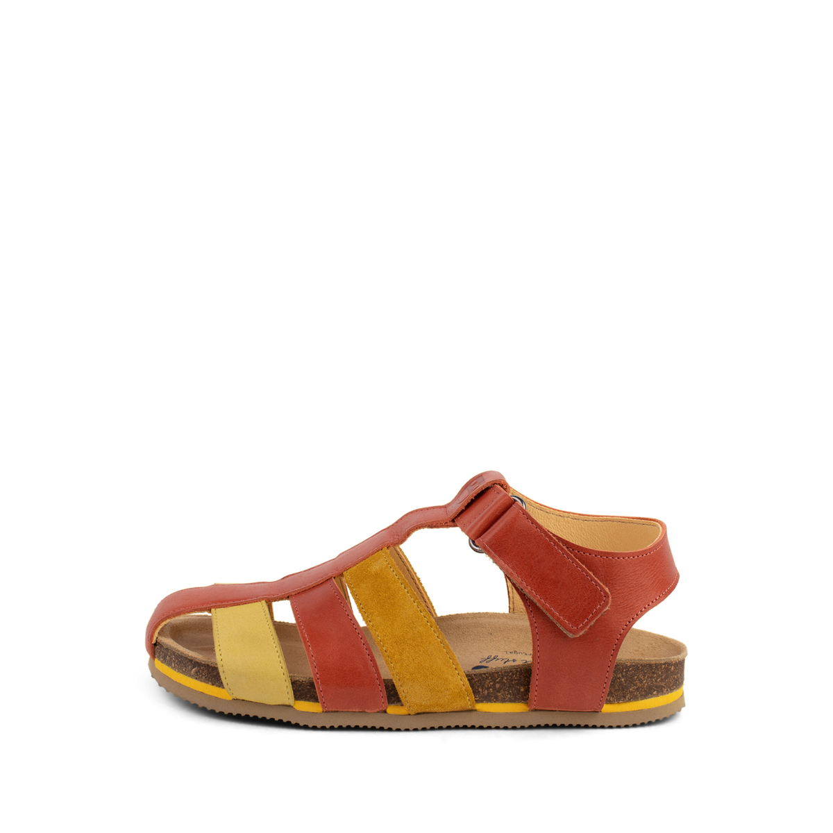 Dulis - Straps sandal- Coral — front view flat lay