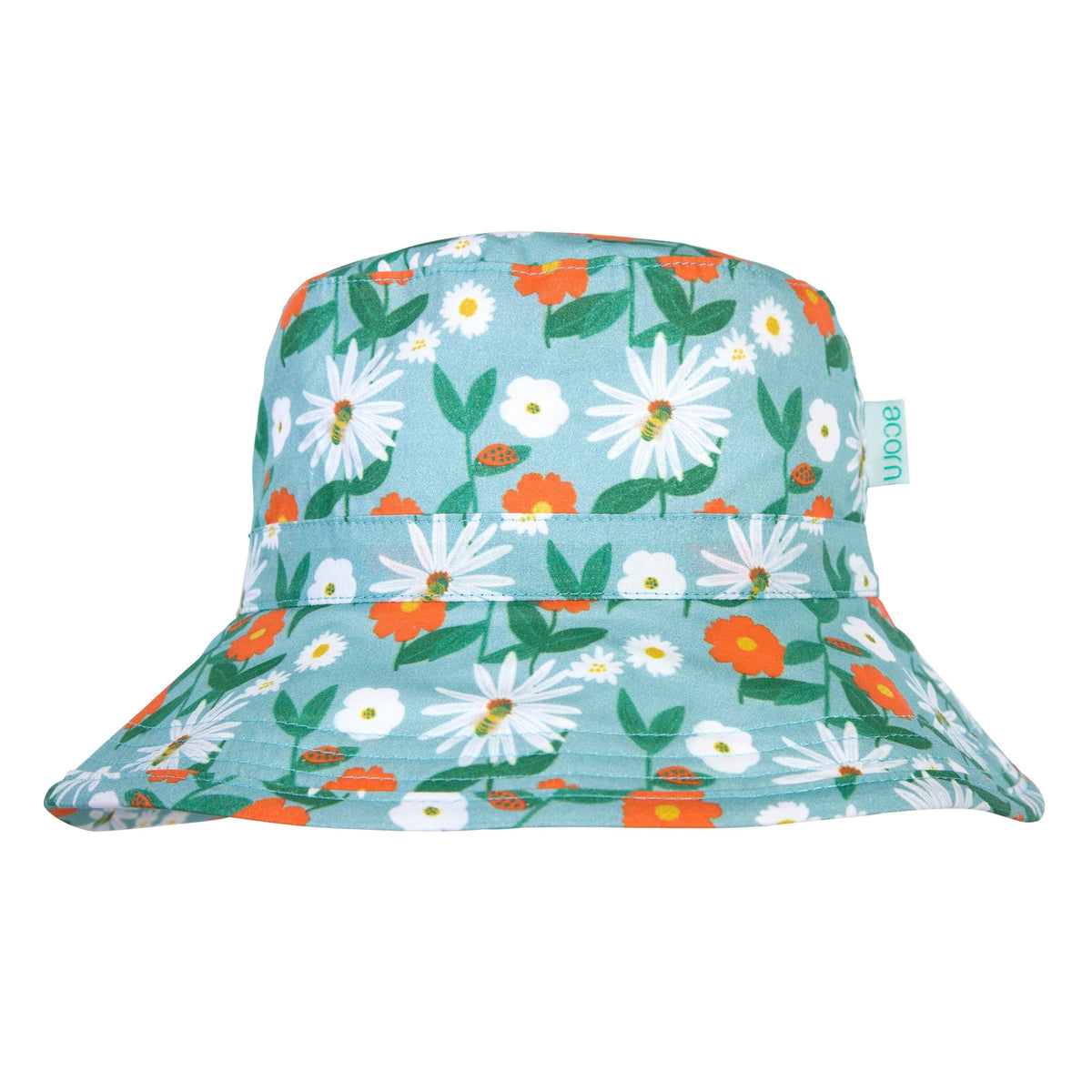 Acorn Daisy Bucket Hat - product flatlay