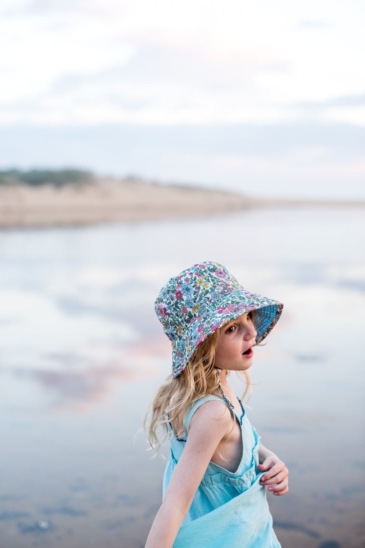 Acorn Pippa Bucket Hat - side view on model
