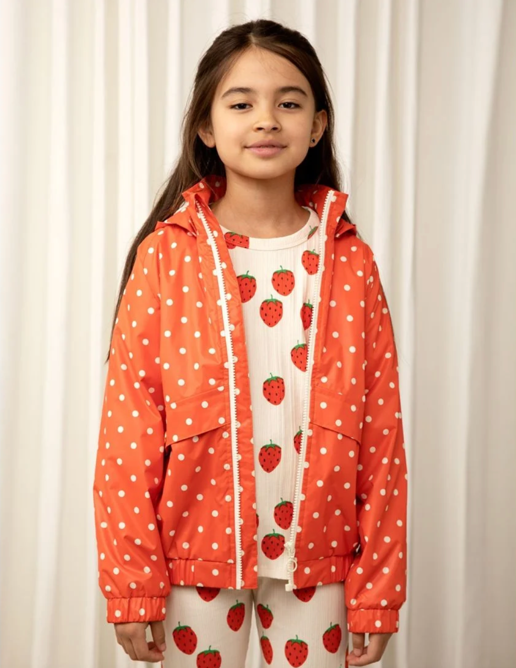Mini Rodini - Polka Dot lightweight Jacket — product detail shot