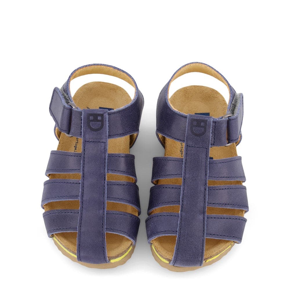Dulis - Straps sandal- Navy — back view flat lay