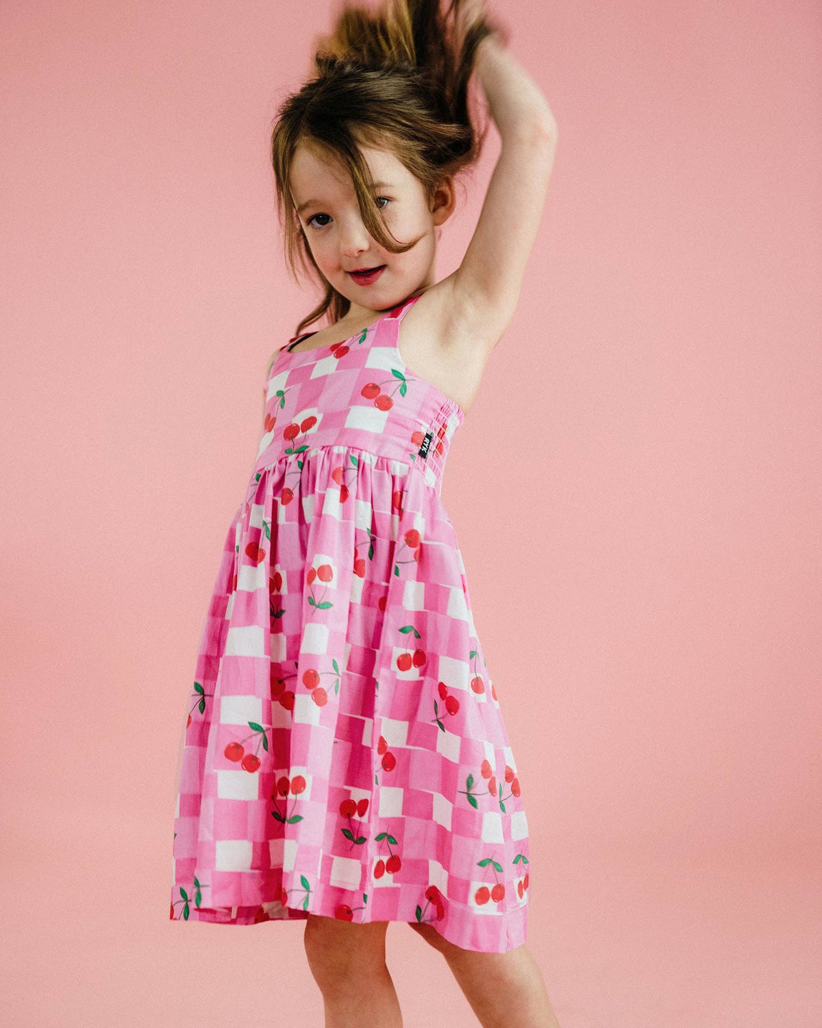 Rock Your Baby - Gingham Cherry Picnic Dress — product detail shot