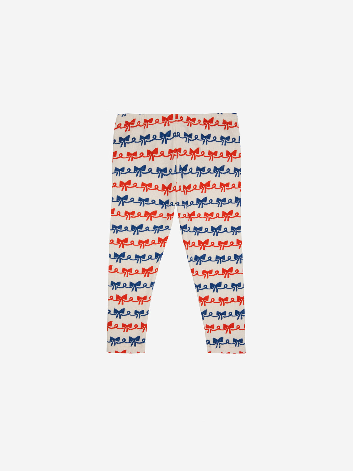 Bobo Choses BABY - Baby Ribbon Bow all over leggings — front view flat lay
