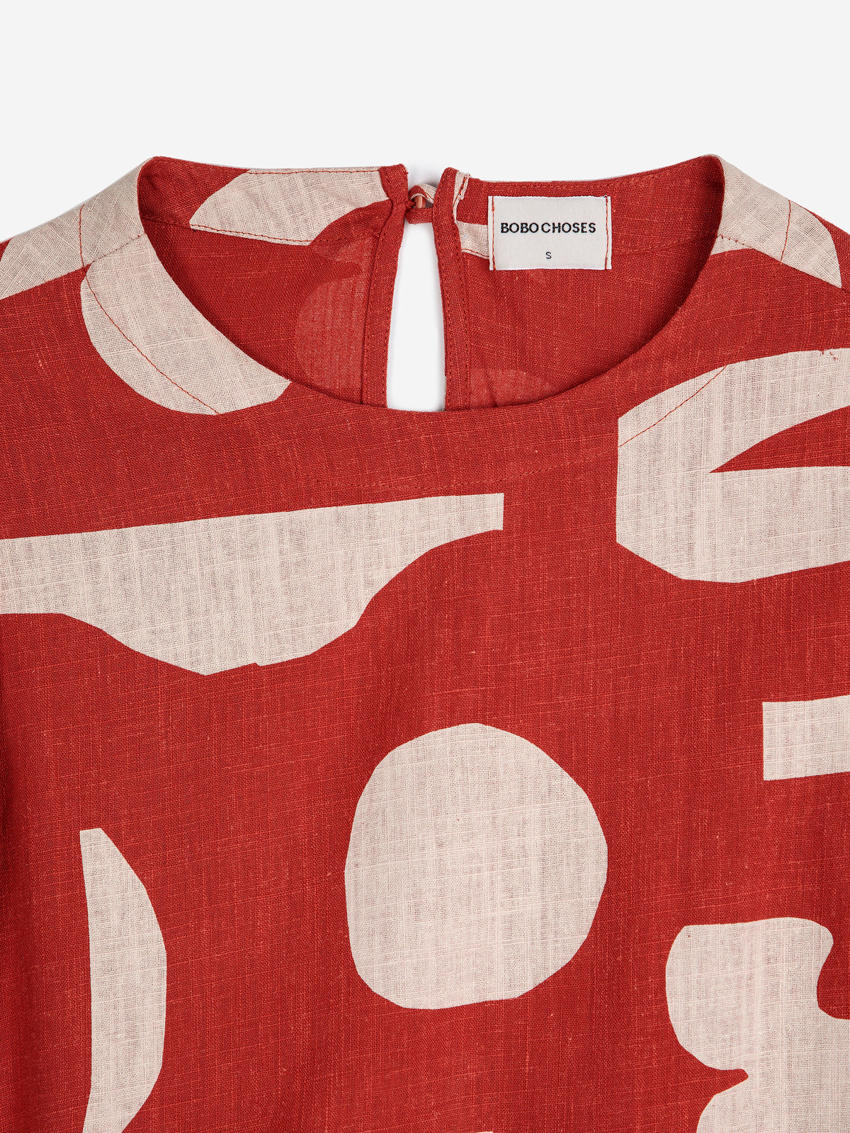 Bobo Choses WOMAN - Summer landscape print flared long dress — close-up detail