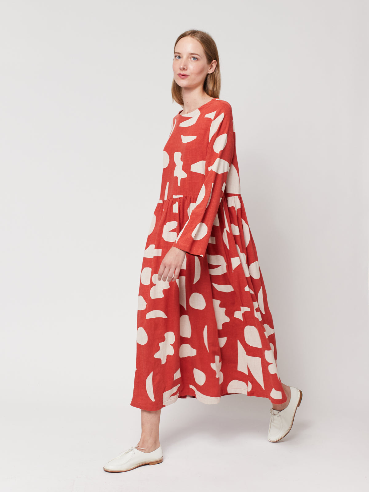 Bobo Choses WOMAN - Summer landscape print flared long dress — product detail shot