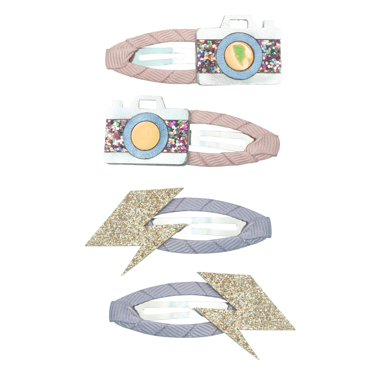 Mimi and Lula - Strike A Pose Clips — front view flat lay