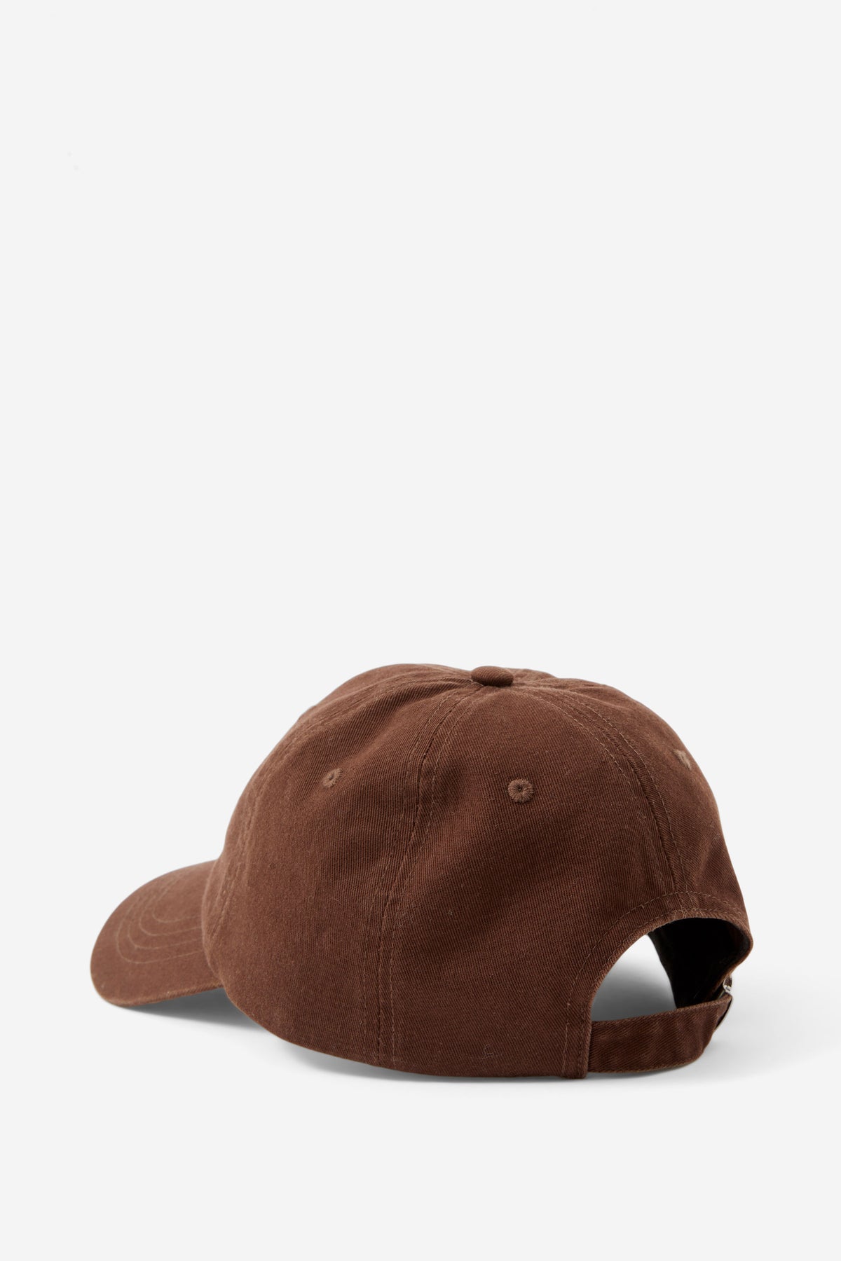 Ceres Life - Monogram Cap in Chocolate — back view flat lay