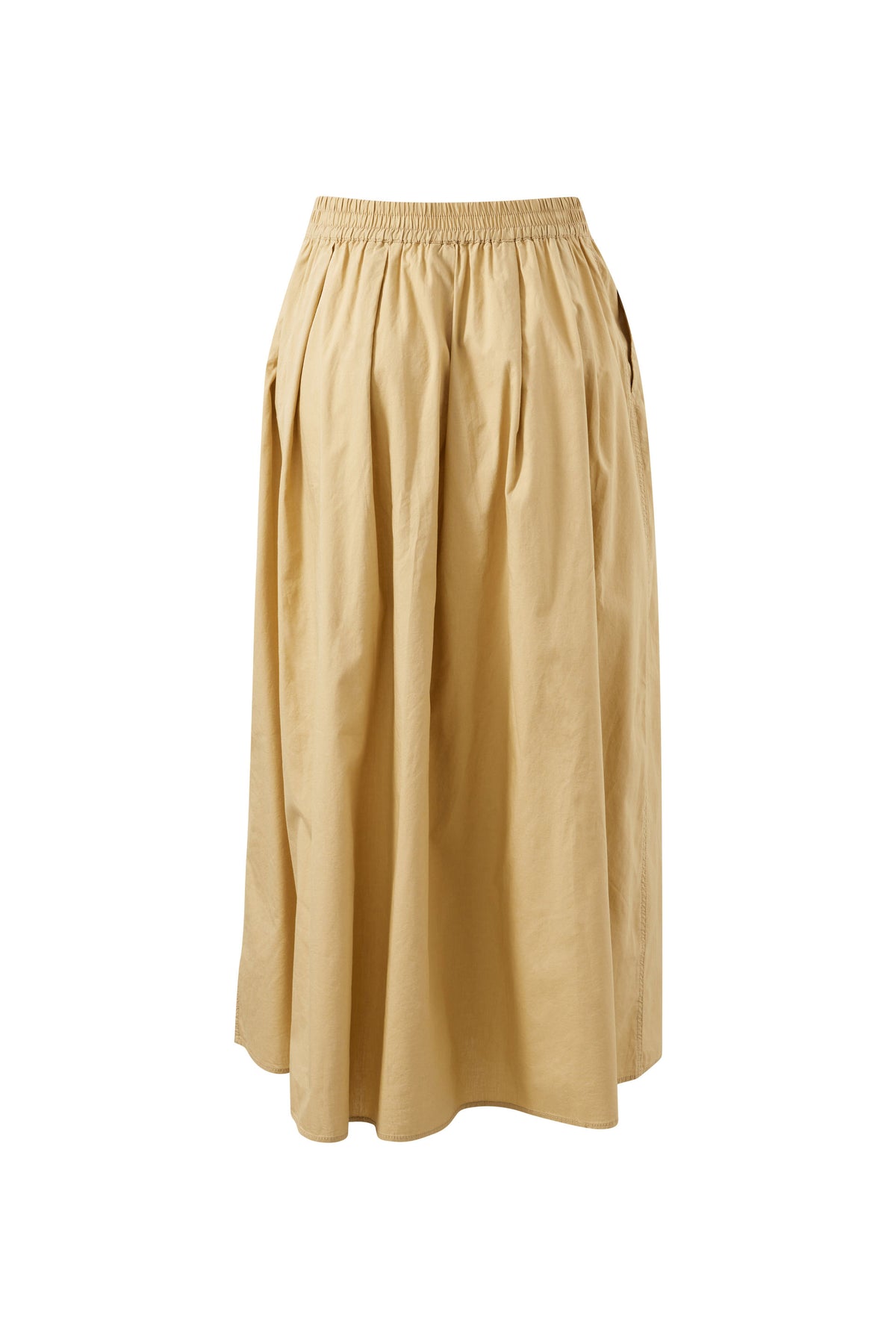 Ceres Life - Florence Maxi Skirt - Butter — front view flat lay