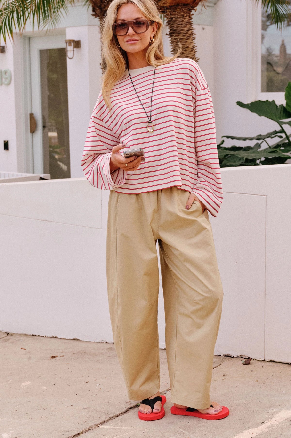 Ceres Life | Bella Barrel Pant- Burnt Butter