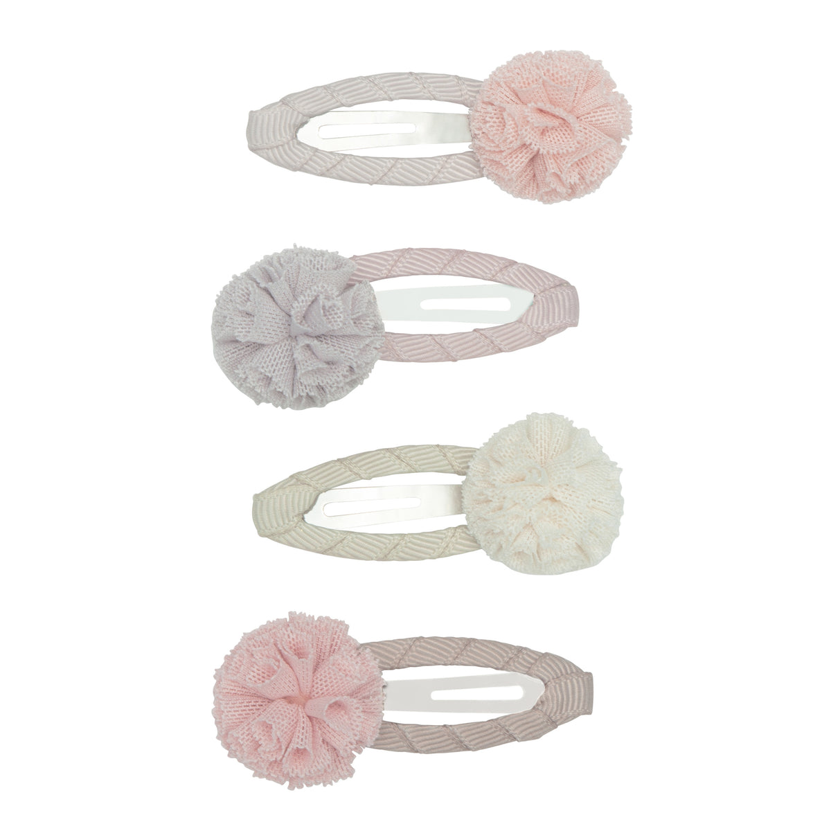 Mimi and Lula - Tulle Pom Clic Clacs — front view flat lay