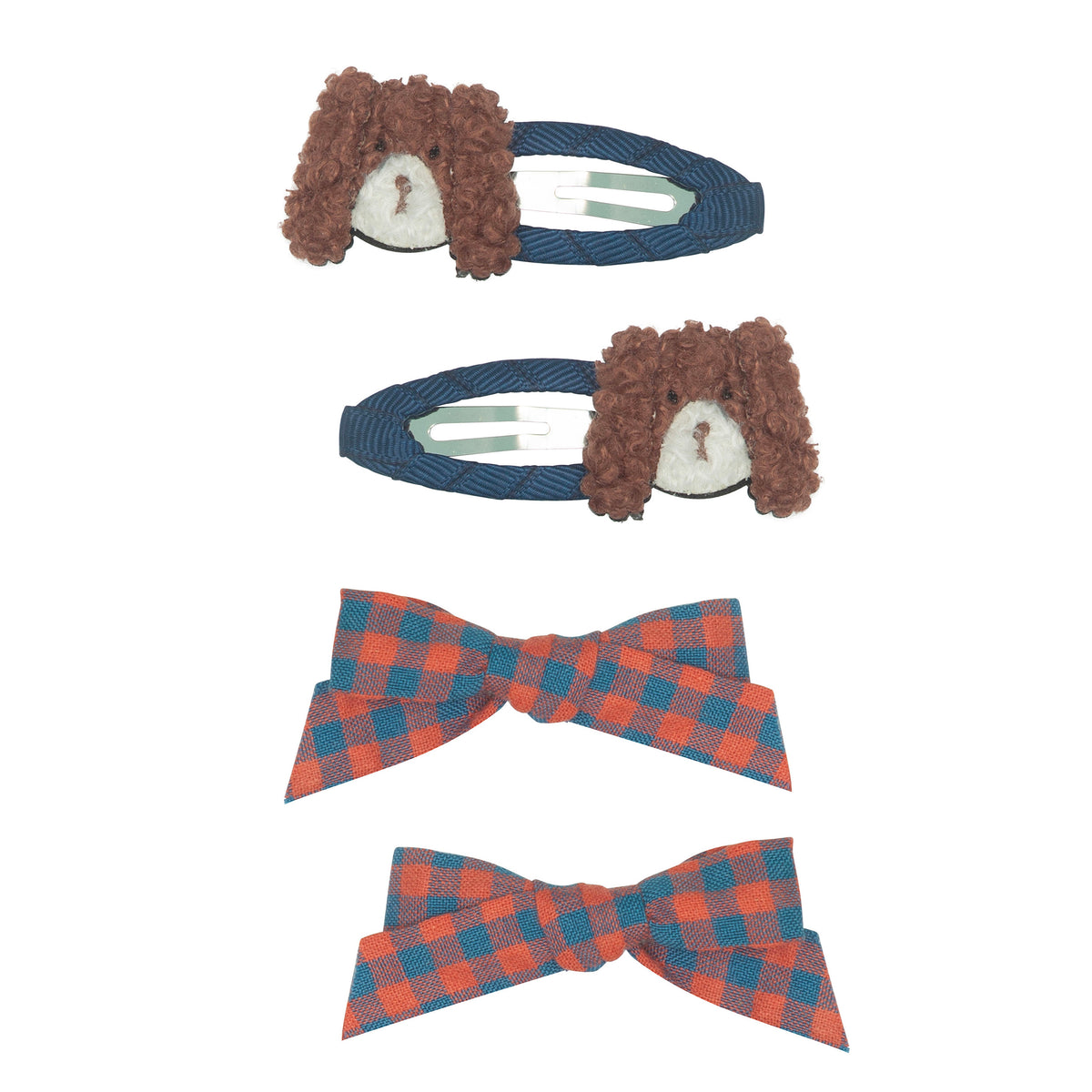 Mimi and Lula - Cockapoo Clip Set — front view flat lay