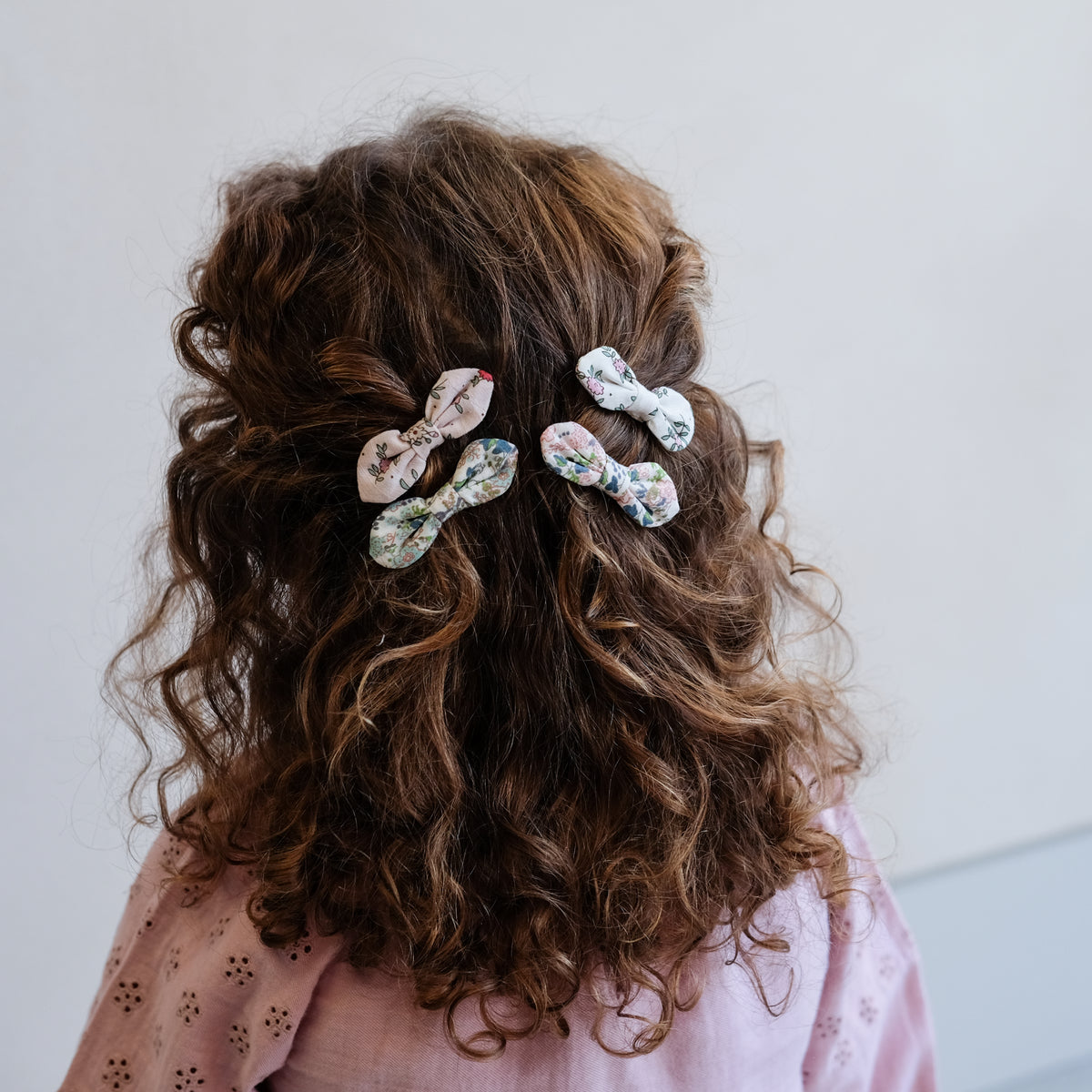 Mimi and Lula - Flora Bow Clips — product detail shot