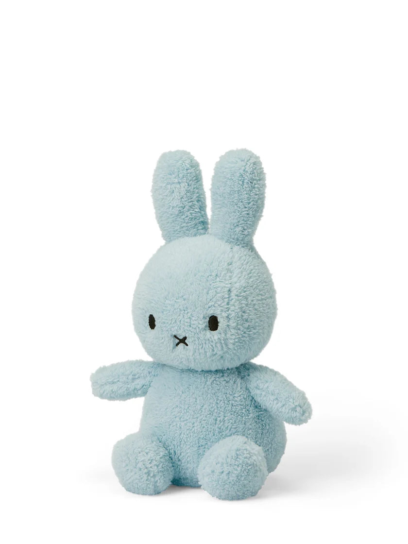 Miffy Terry Light Blue 23cm - terry fabric detail close-up