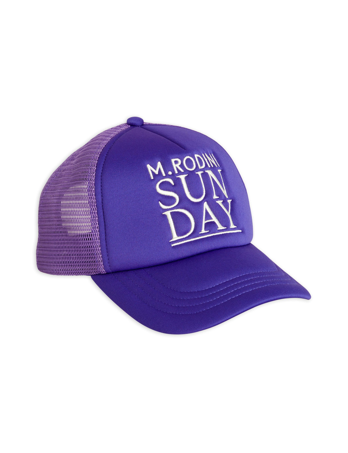 New Mini Rodini - Sunday Trucker Cap — front view flat lay