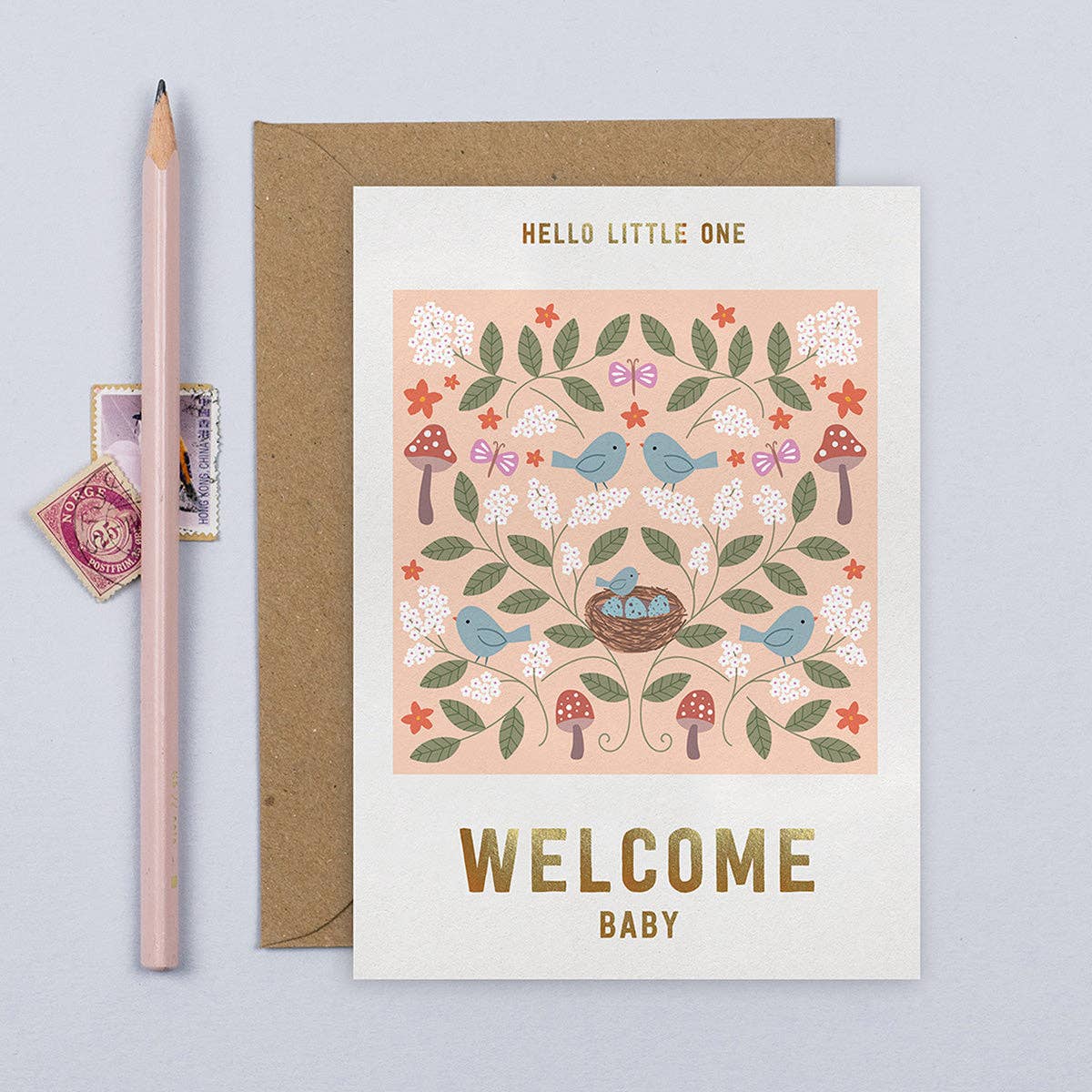 Mifkins | Welcome Baby Nest Card