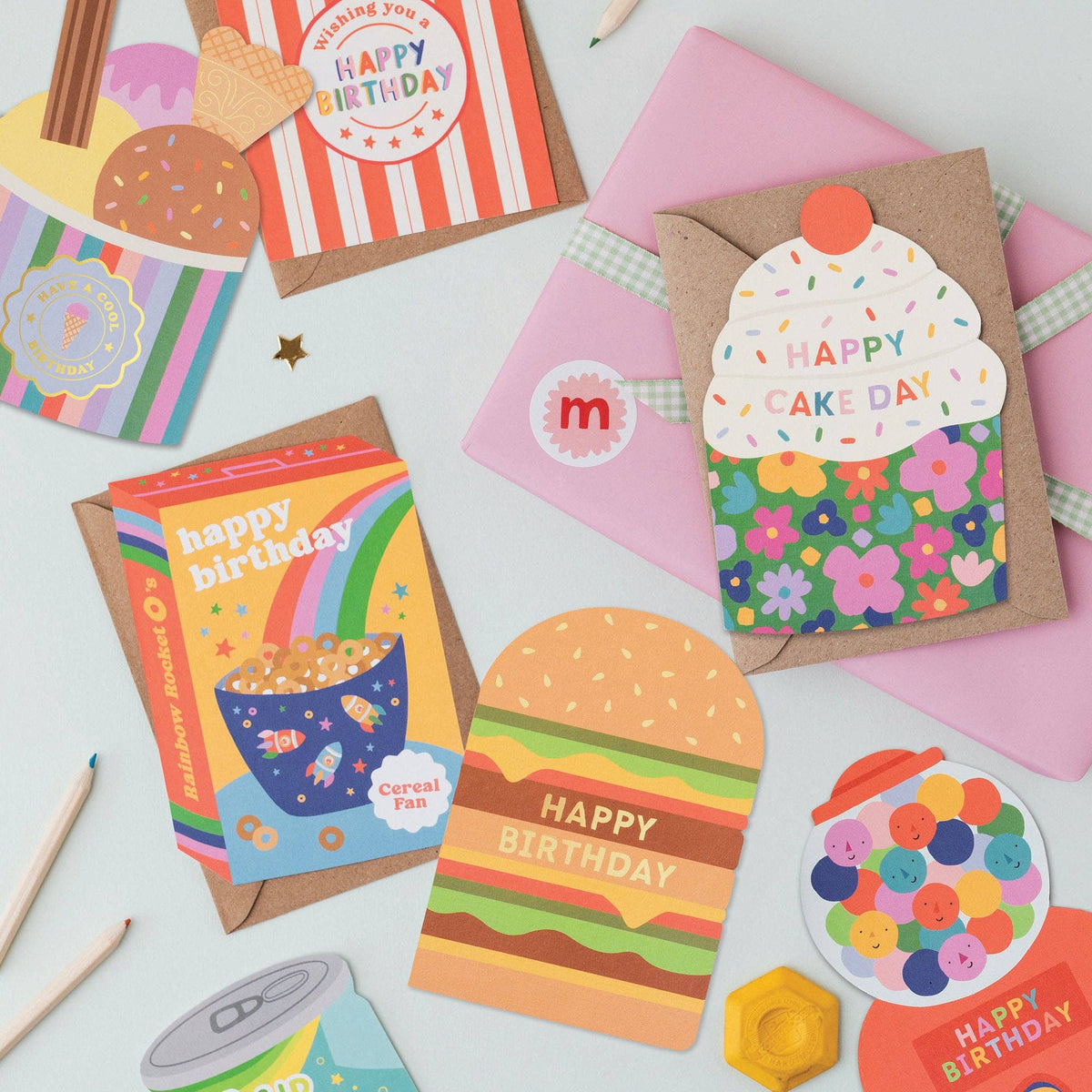 Mifkins | Popcorn Birthday Card
