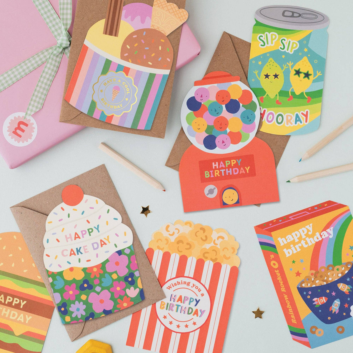 Mifkins | Popcorn Birthday Card