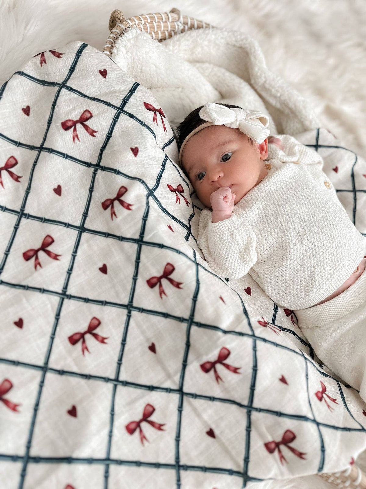 Pop Ya Tot - Bow Peep Swaddle — styled lifestyle shot