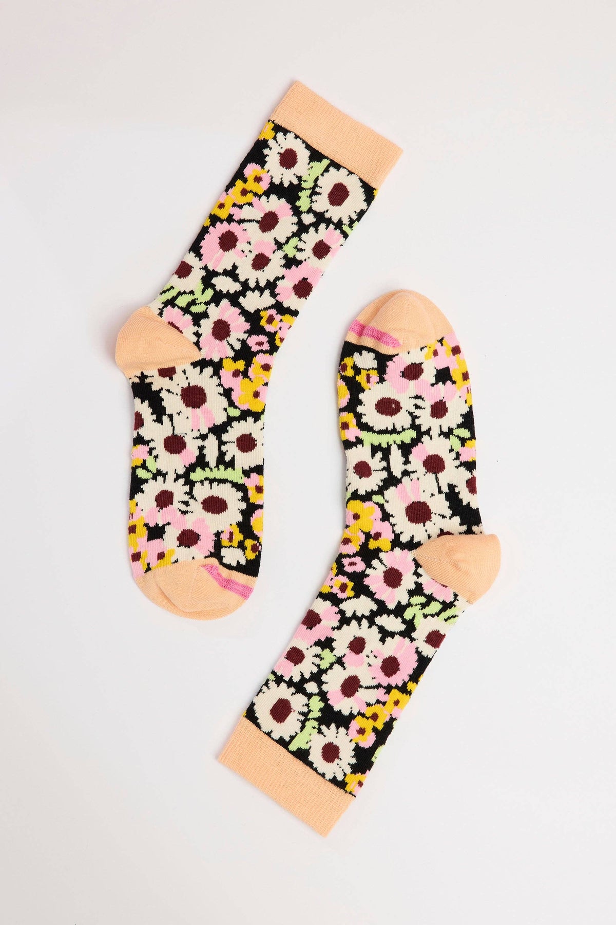 Obus - Symphony Of Flowers Sock- Jubilee Meadows — front view flat lay