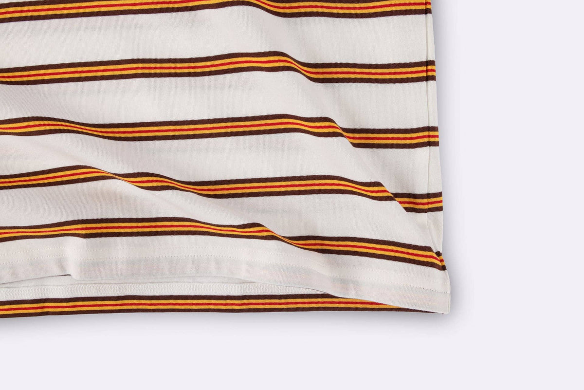 BBOBBIE - Striped Tee in Yellow — close-up detail