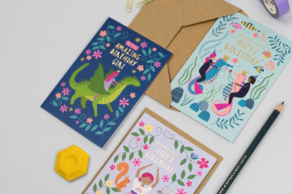 Mifkins | Under the Sea Kid's Birthday Card