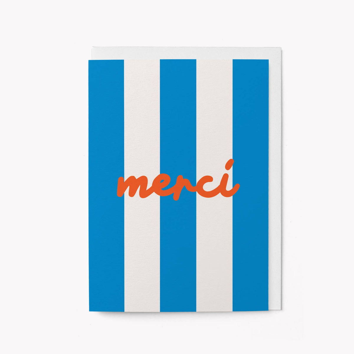 Graphic Factory - Merci - Greeting Card — front view flat lay