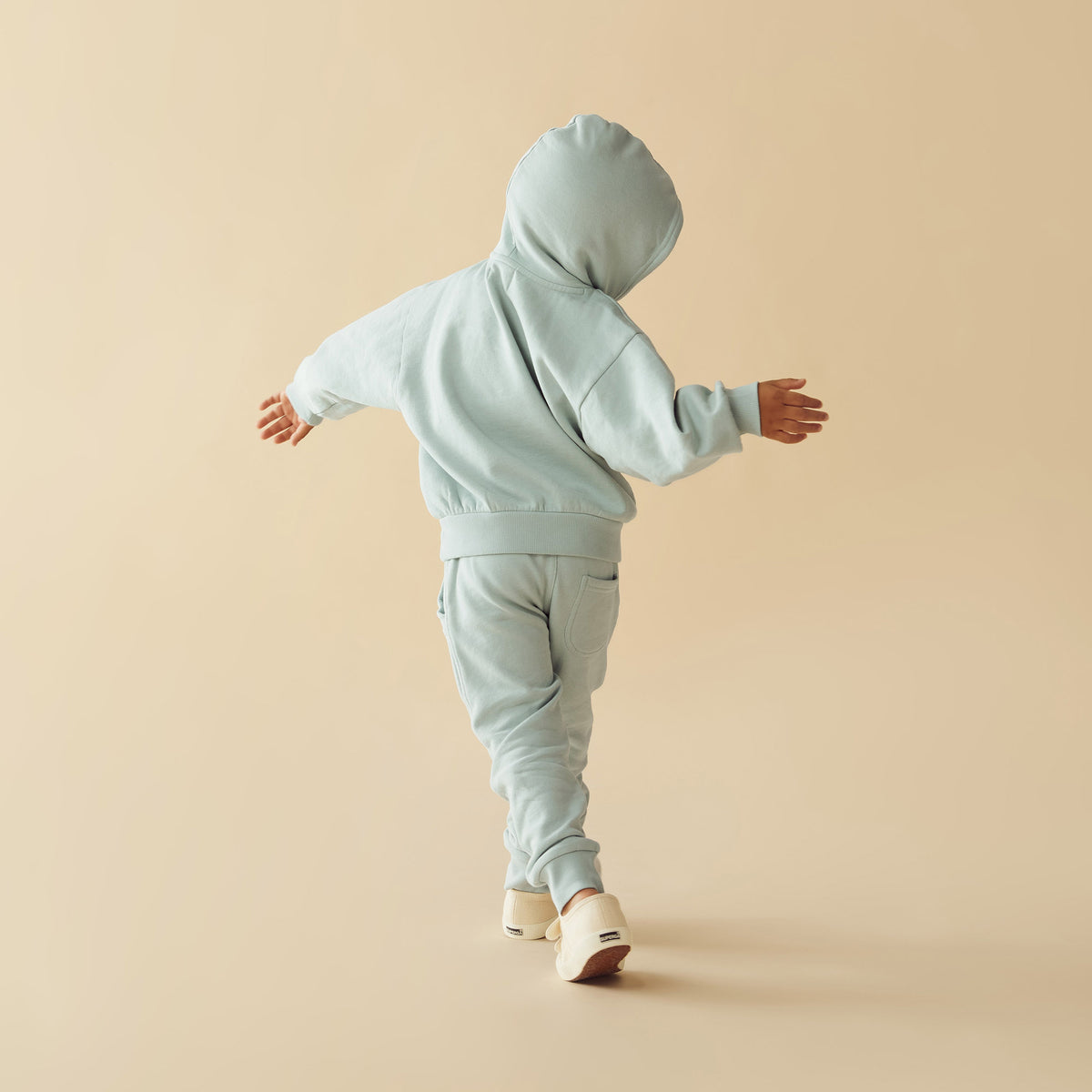 Wilson and Frenchy Sage Organic Terry Sweat Pant - baby back view