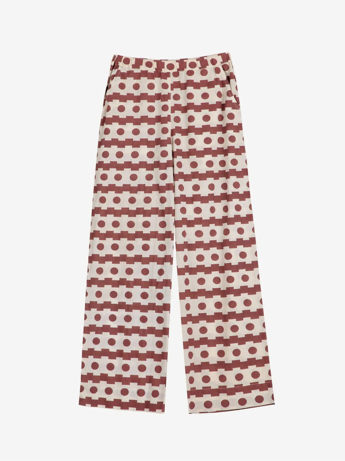 Bobo Choses WOMAN - Geometric print wide-leg trousers — styled lifestyle shot