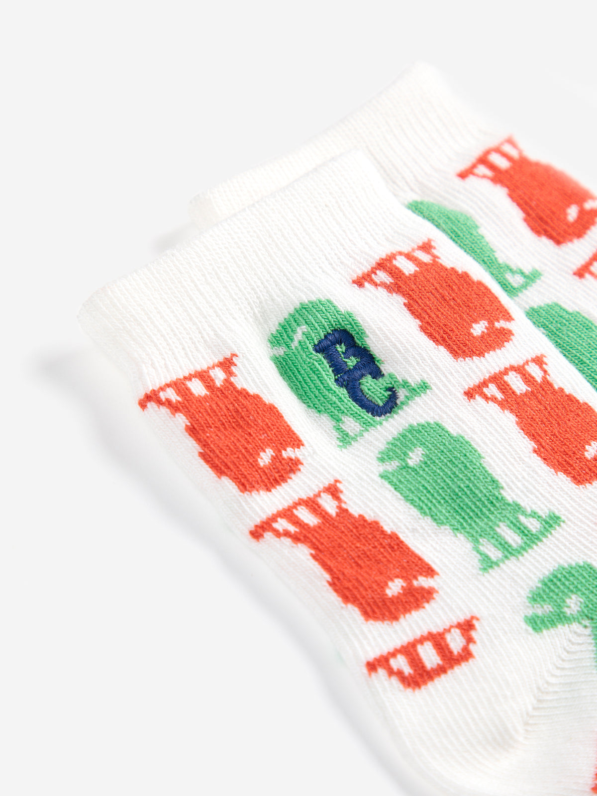 Bobo Choses BABY - Lucky Fish Short Socks SS25 — product detail shot