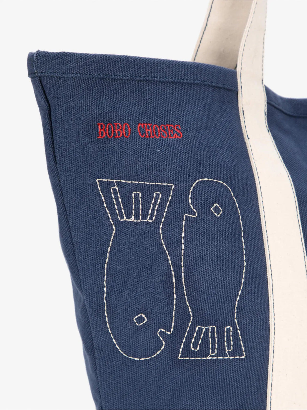 Bobo Choses WOMAN - Lucky Fish canvas bag — worn on model