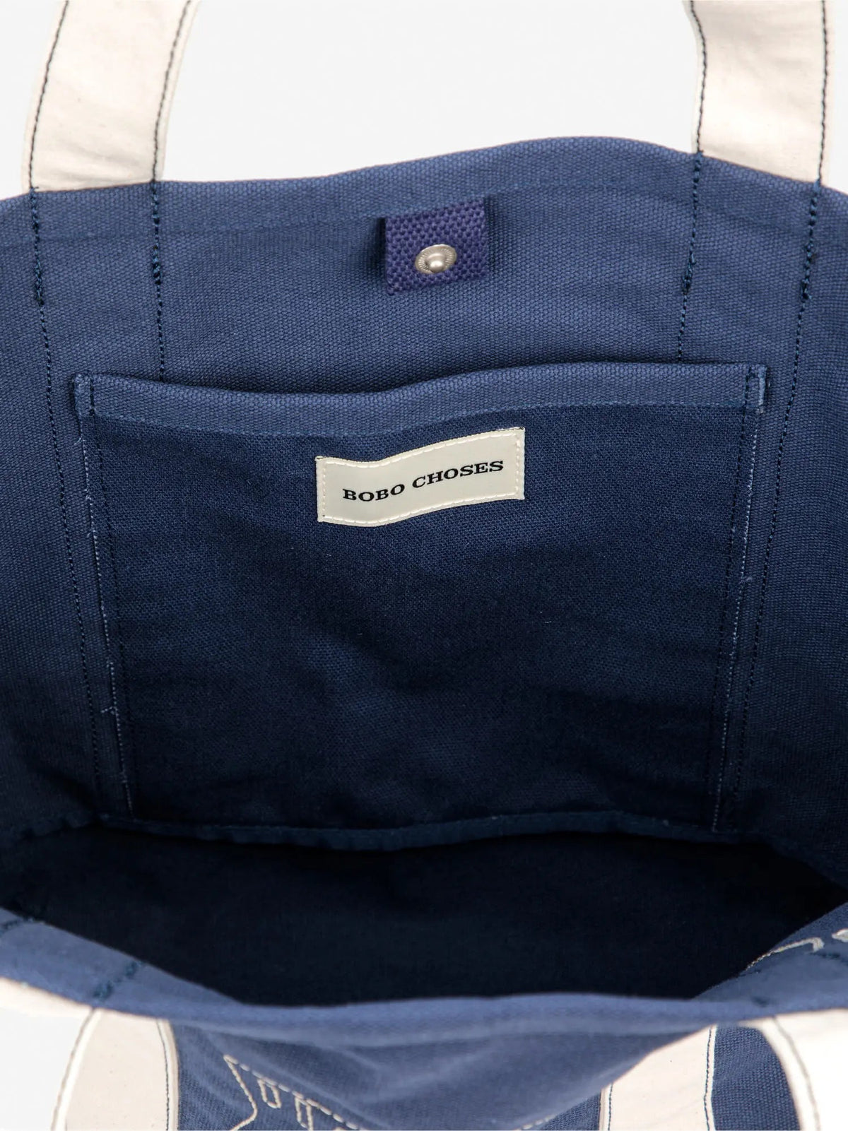 Bobo Choses WOMAN - Lucky Fish canvas bag — folded flat lay