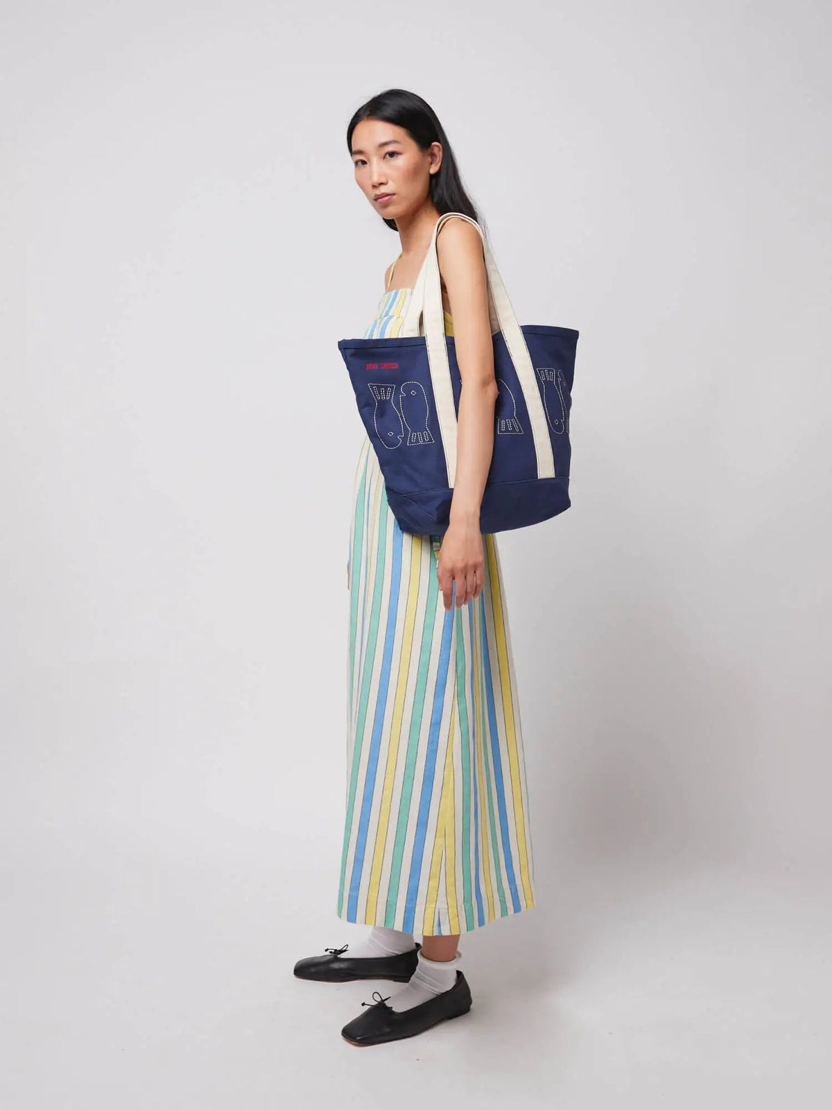 Bobo Choses WOMAN - Lucky Fish canvas bag — close-up detail