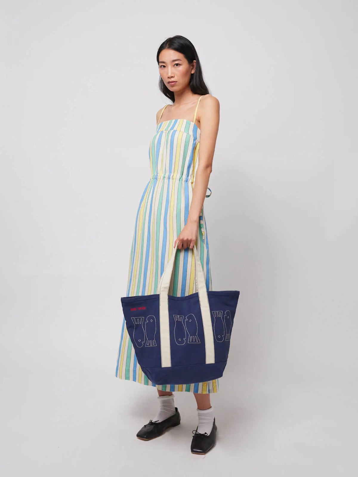 Bobo Choses WOMAN - Lucky Fish canvas bag — side view