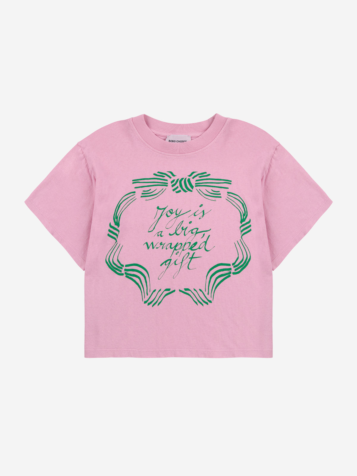 Bobo Choses *Limited Edition - Ribbon Gift T-shirt — front view flat lay