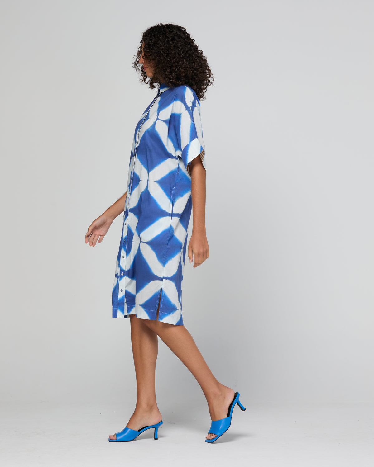 Boom Shankar | Maui Shirt Dress - Block Print