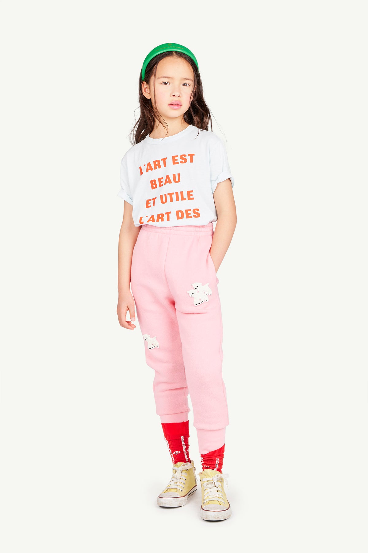 The Animals Observatory - The Sheep Patch Panther Sweatpants — product detail shot