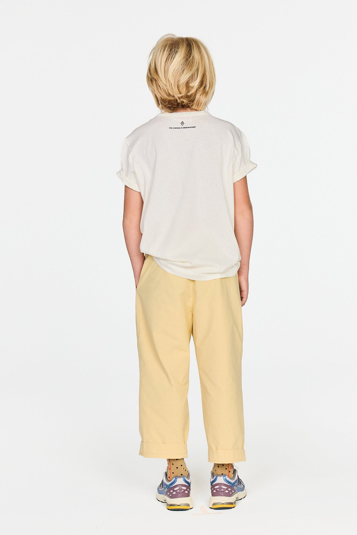 The Animals Observatory - White Rooster T-Shirt- Rooster — styled lifestyle shot
