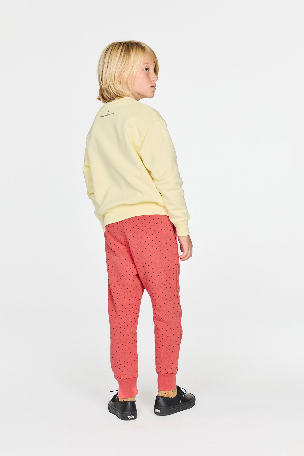 The Animals Observatory - Light Yellow Bear Sweatshirt- Rooster — styled lifestyle shot