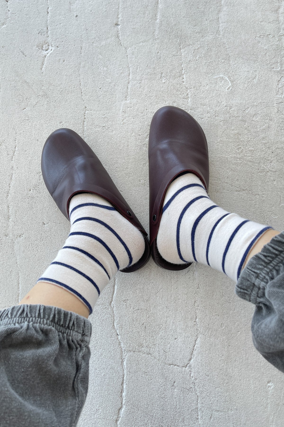 Le Bon Shoppe | Wally Socks Navy Breton Stripe