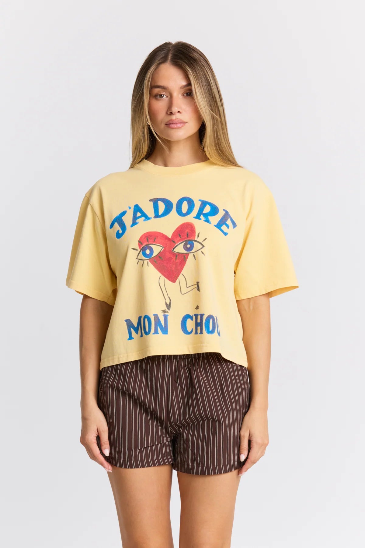 Maku | J'adore Mon Chou Boxy Crop Tee