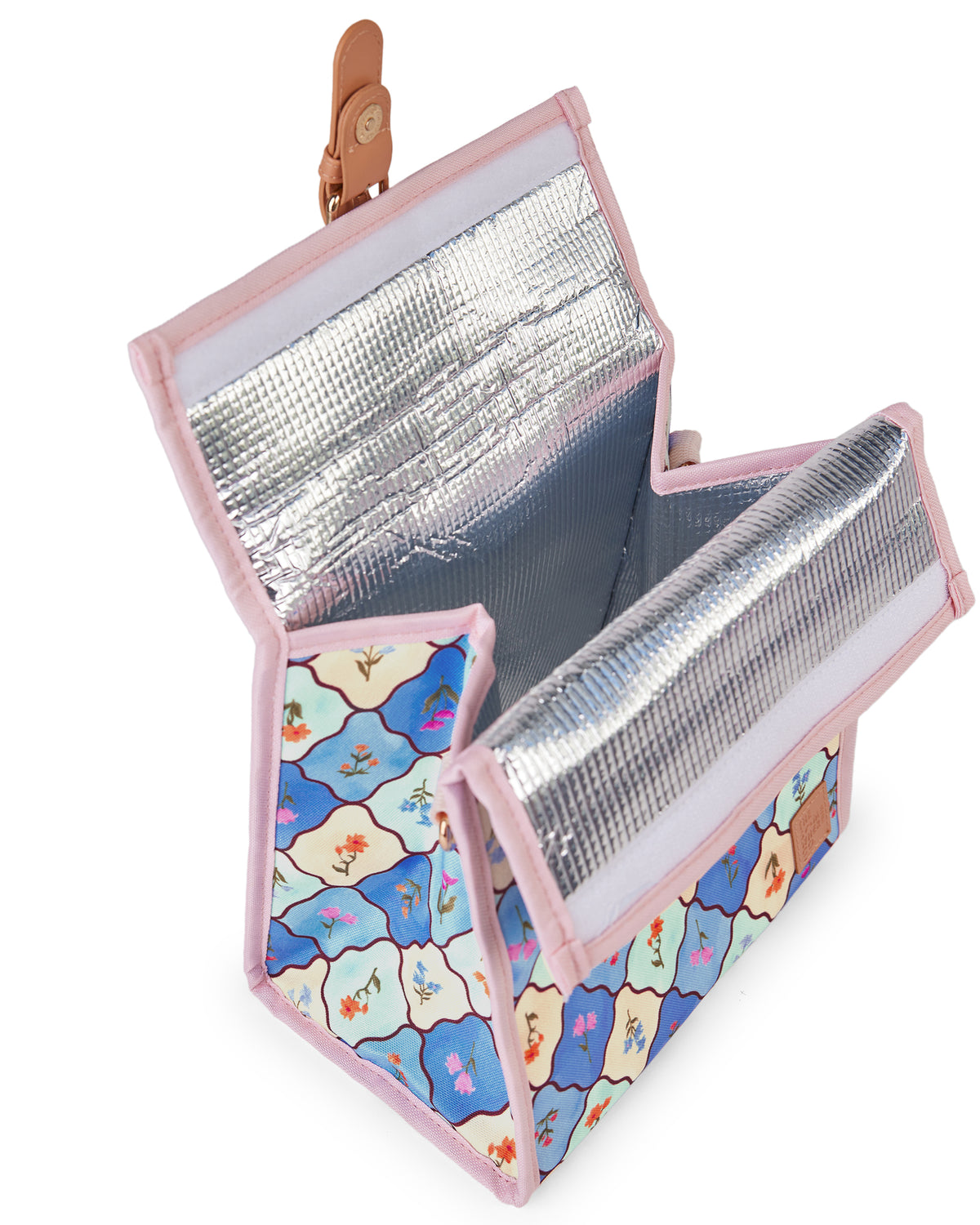 The Somewhere Co Amalfi Lunch Satchel - open interior view