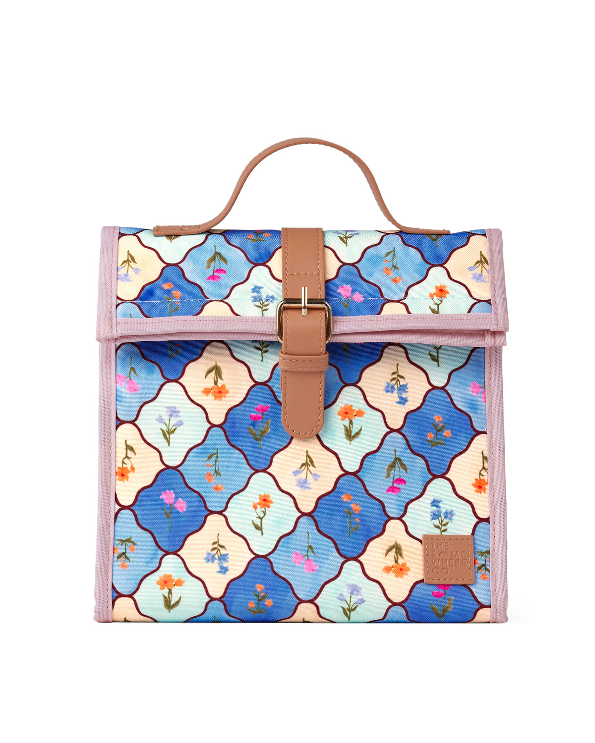 The Somewhere Co Amalfi Lunch Satchel - detail close-up