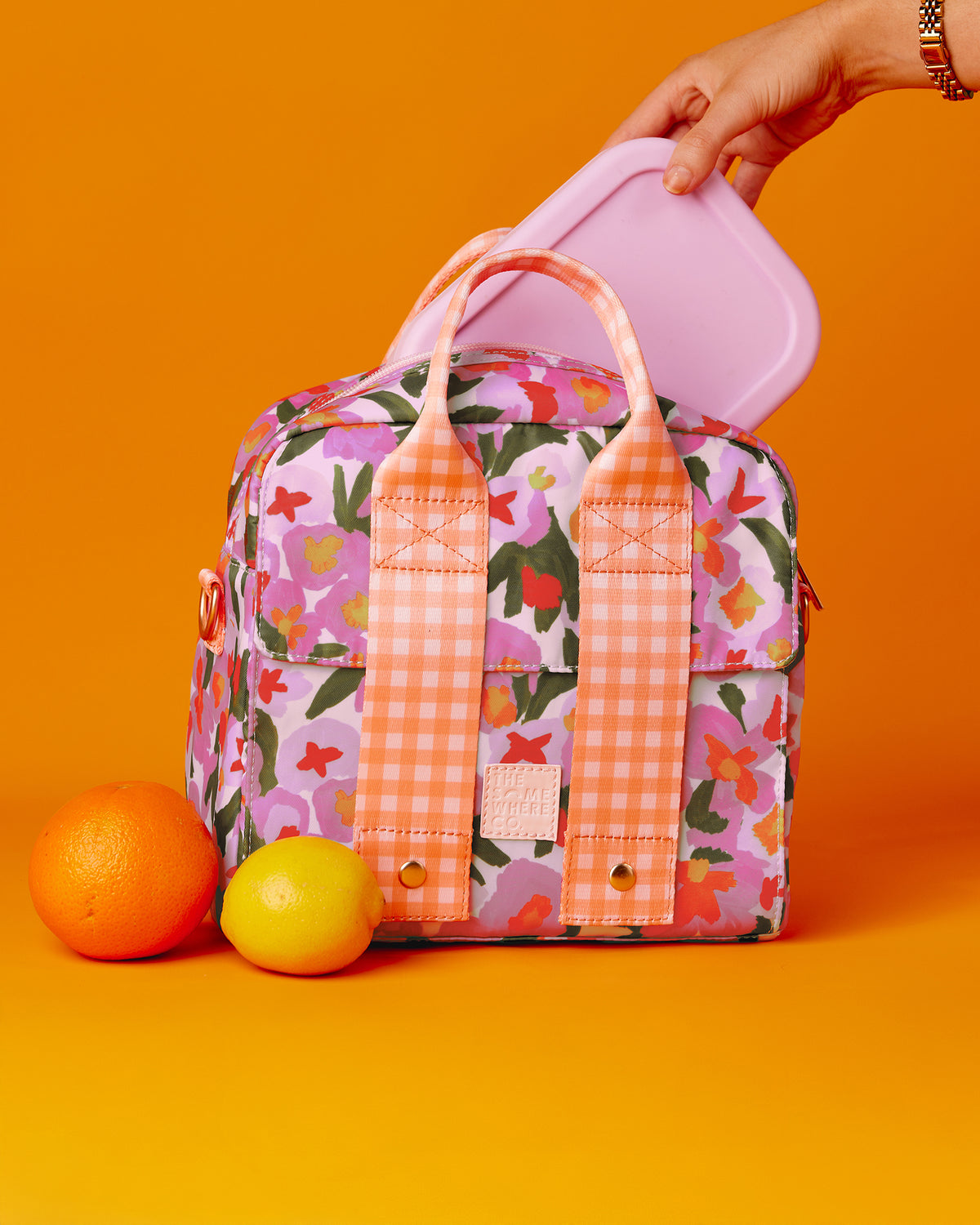 The Somewhere Co Positano Lunch Tote - product flatlay