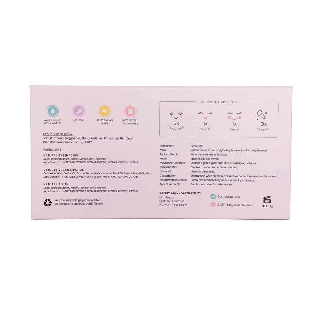 Oh Flossy Deluxe Makeup Set - packaging detail