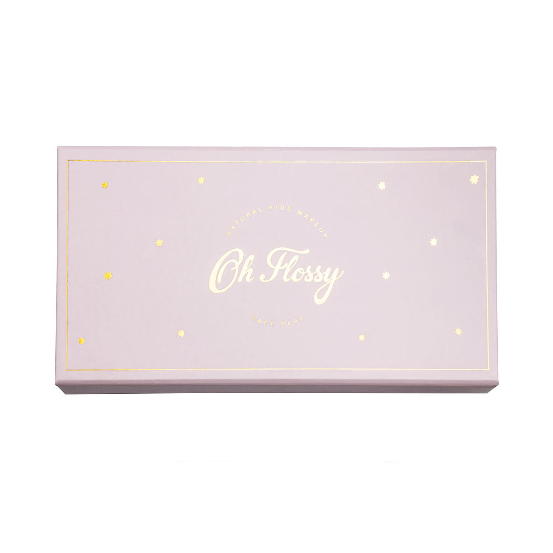 Oh Flossy Deluxe Makeup Set - set contents laid out